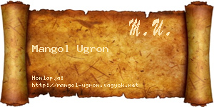 Mangol Ugron névjegykártya